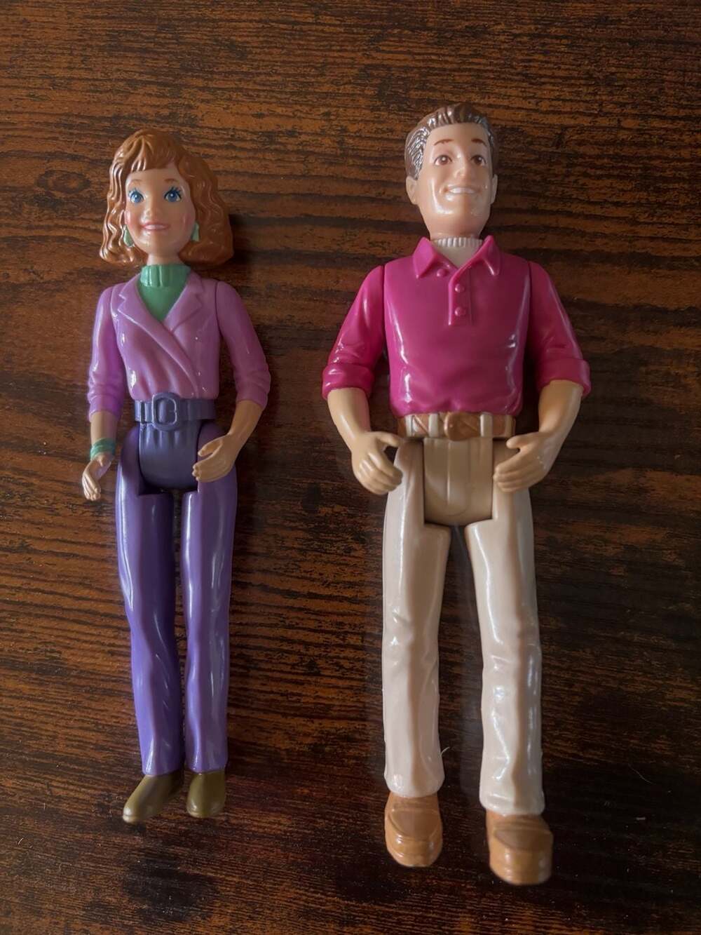 Playskool Posable Parent Action Figures Mother and Father Doll Set
